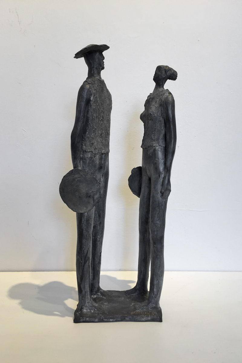GUERRIERI coppia by the artist Paolo Staccioli GUERRIERI coppia by the artist Paolo Staccioli
