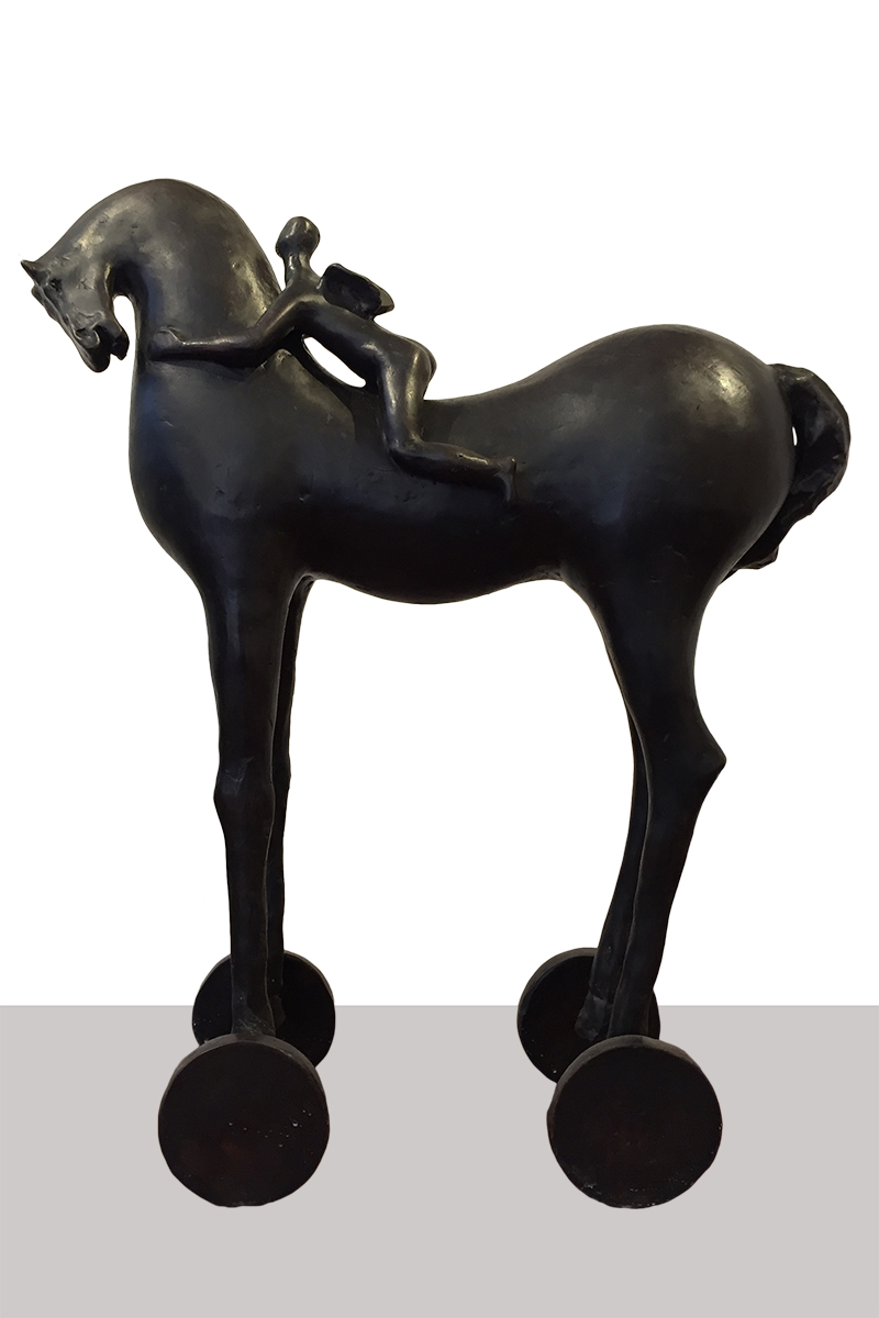 L'ANGIOLO E IL SUO CAVALLO by the artist Paolo Staccioli L'ANGIOLO E IL SUO CAVALLO by the artist Paolo Staccioli