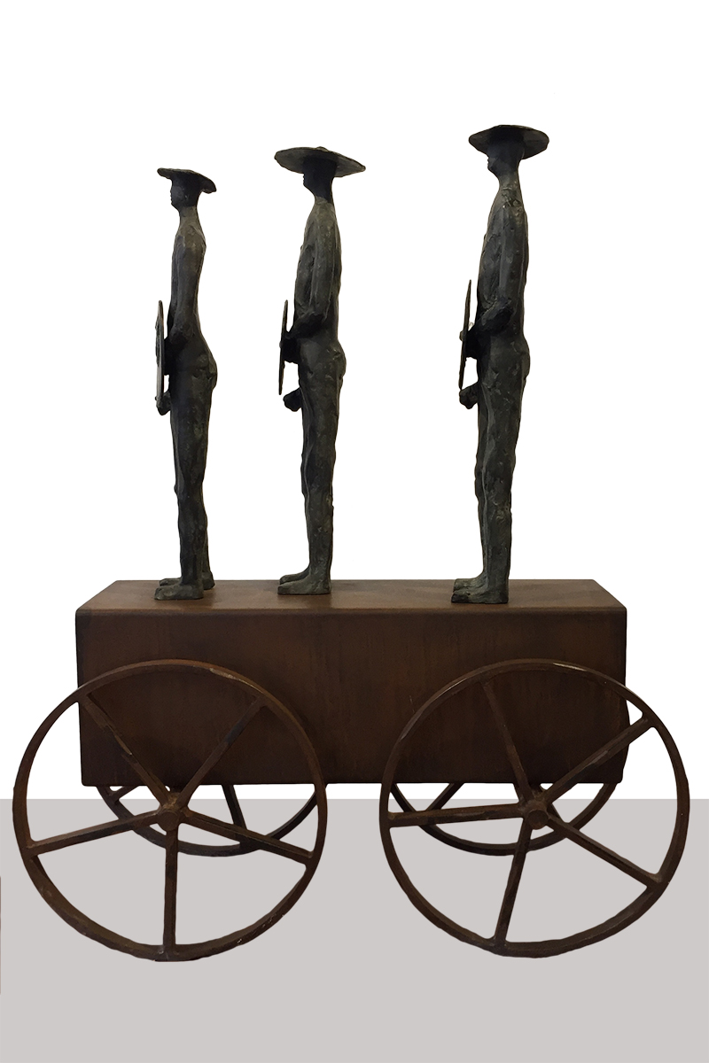 I TRE GUERRIERI by the artist Paolo Staccioli I TRE GUERRIERI by the artist Paolo Staccioli