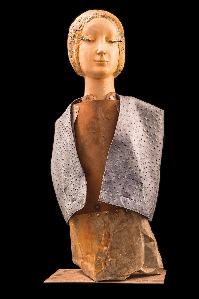 DONNA DEL CUOIO BLU by the artist Alessio Deli DONNA DEL CUOIO BLU by the artist Alessio Deli