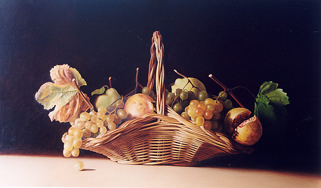 CESTO CON FRUTTA dell'artista Michele Taricco