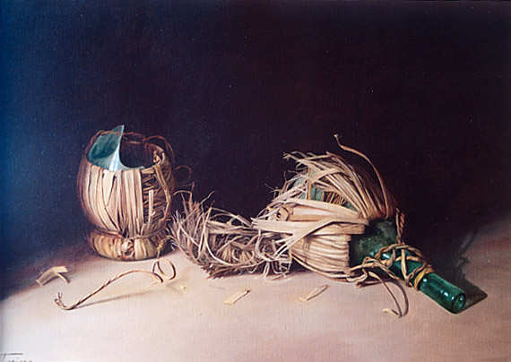 VECCHI FIASCHI dell'artista Michele Taricco