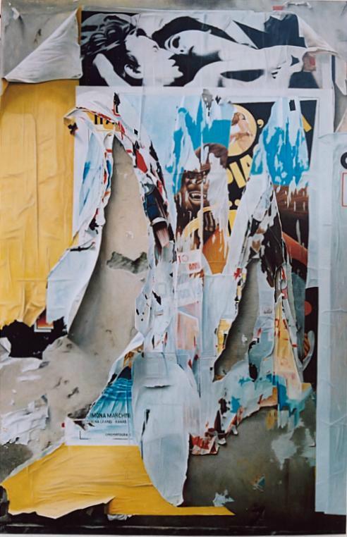 GRANDE MANIFESTI STRAPPATI dell'artista Michele Taricco