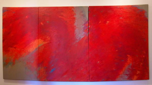 ONDULAZIONE rosso (T5) dell'artista Tetsuro Shimizu