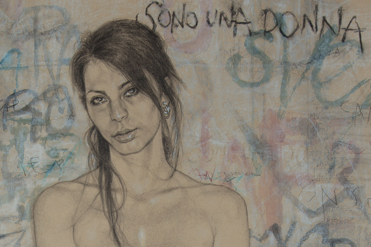 SONO UNA DONNA (V.) by Riccardo Mannelli 2 - Galleria Gagliardi