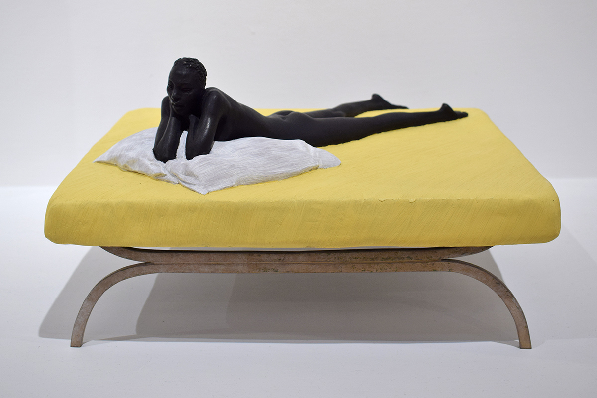 LETTO CON DONNA dell'artista Giuseppe Bergomi