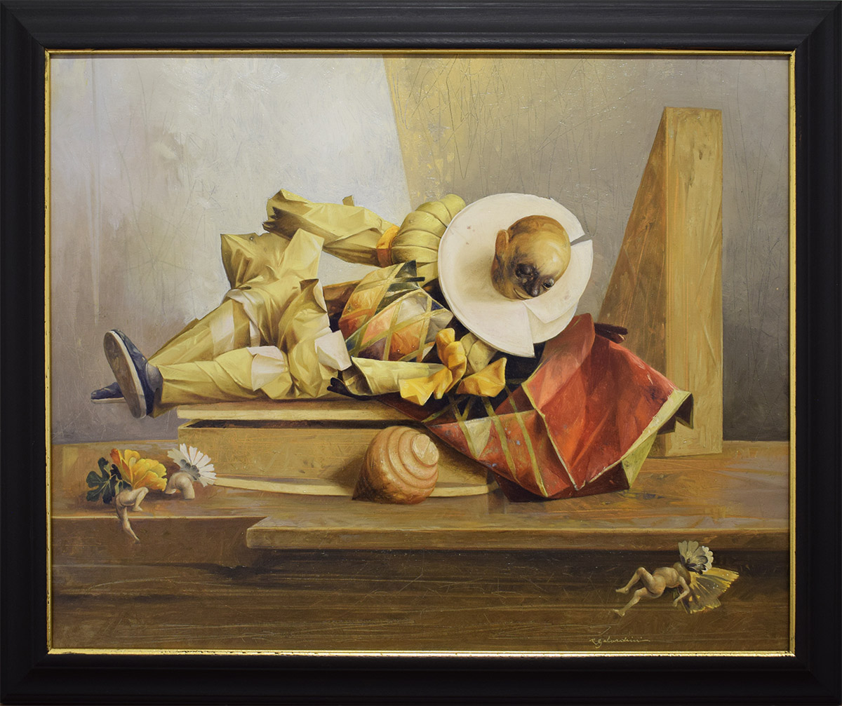 ARLECCHINO TRA I FIORI by the artist Renzo Galardini