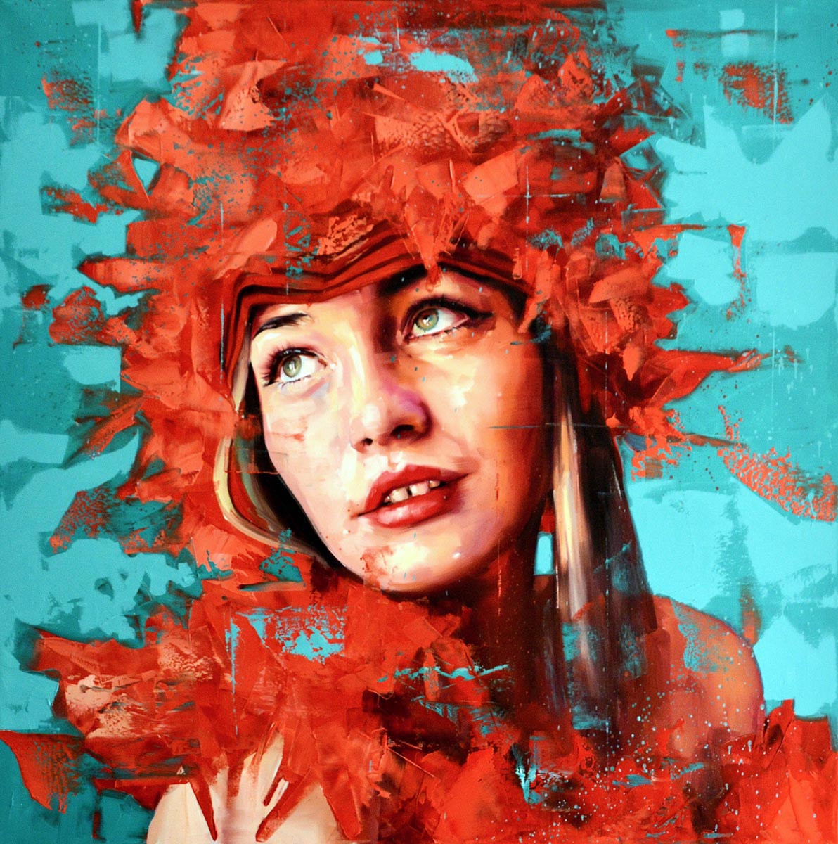 DREAMERS  #Red Series 46 by the artist Silvio Porzionato