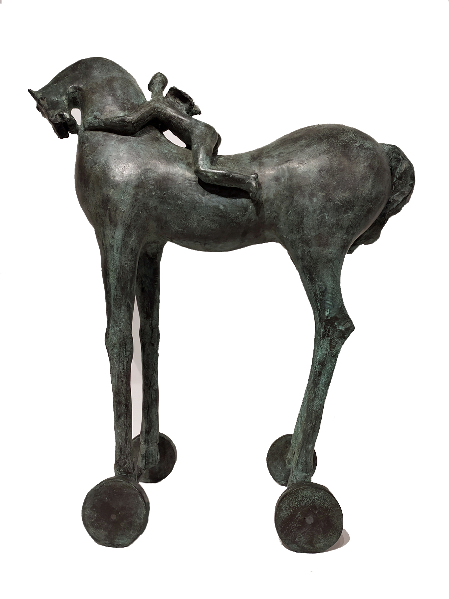 L'ANGELO E IL SUO CAVALLO dell'artista Paolo Staccioli