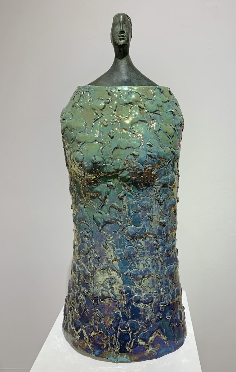 DEFENDER OF PEACE (verde acqua) by the artist Paolo Staccioli DEFENDER OF PEACE (verde acqua) by the artist Paolo Staccioli