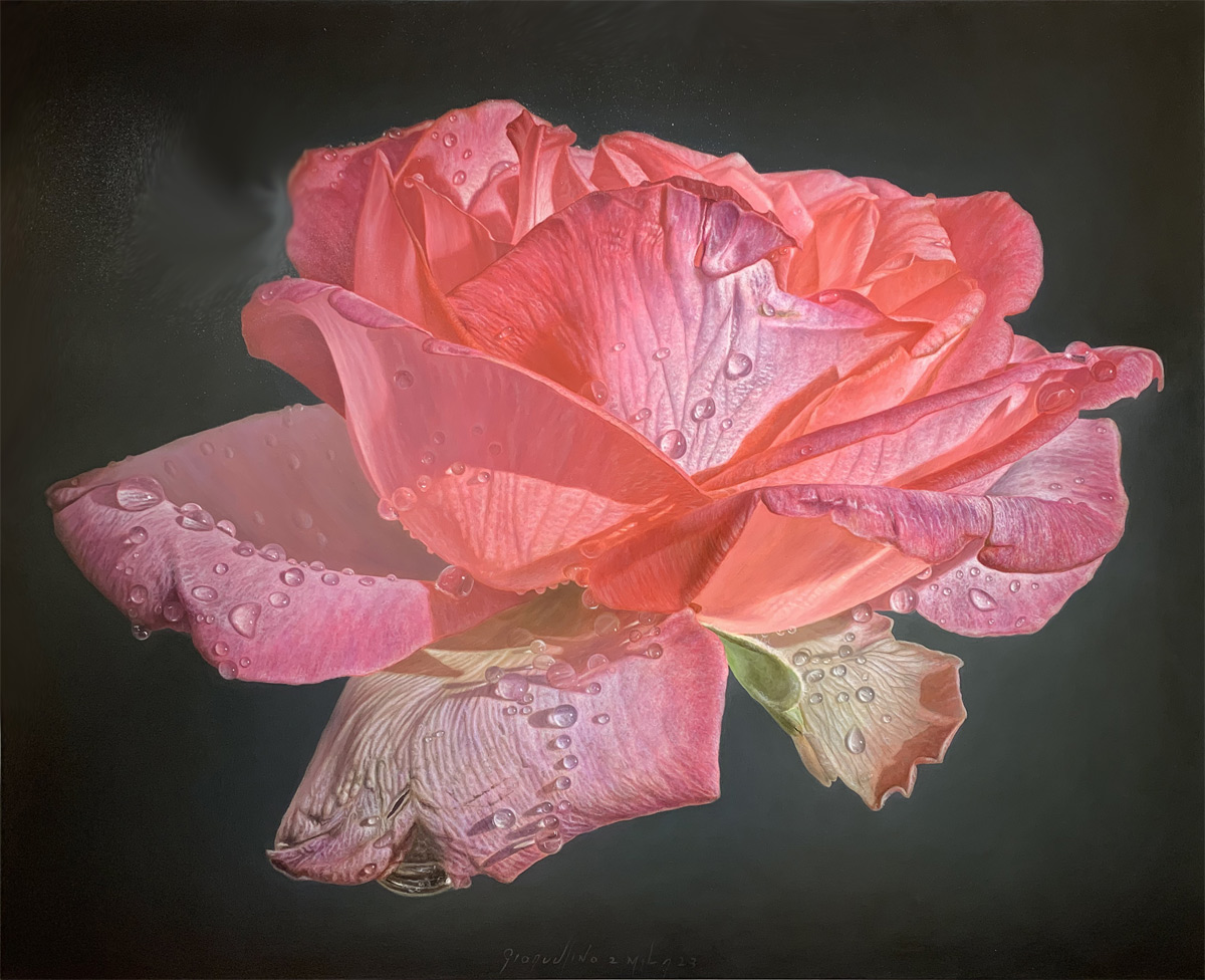 FLYING ROSE by the artist Gioacchino Passini
