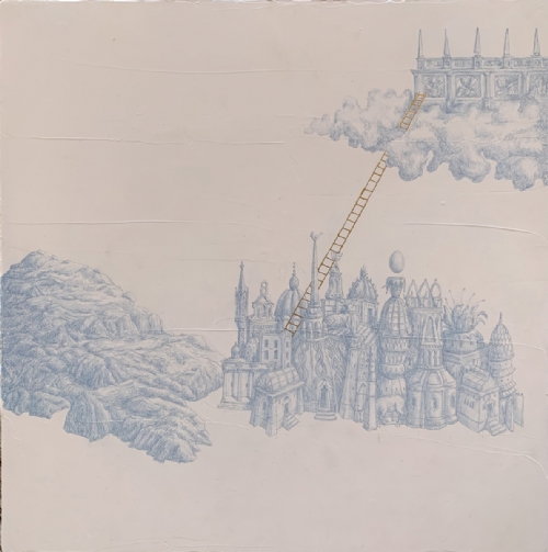 SCALA SANTA  blu by Giulio Rigoni