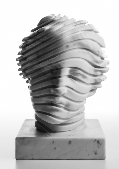 HEAD OF APHRODITE - MARBLE di Andrea Crespi